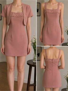 American Vintage Pink Tea Party Dress